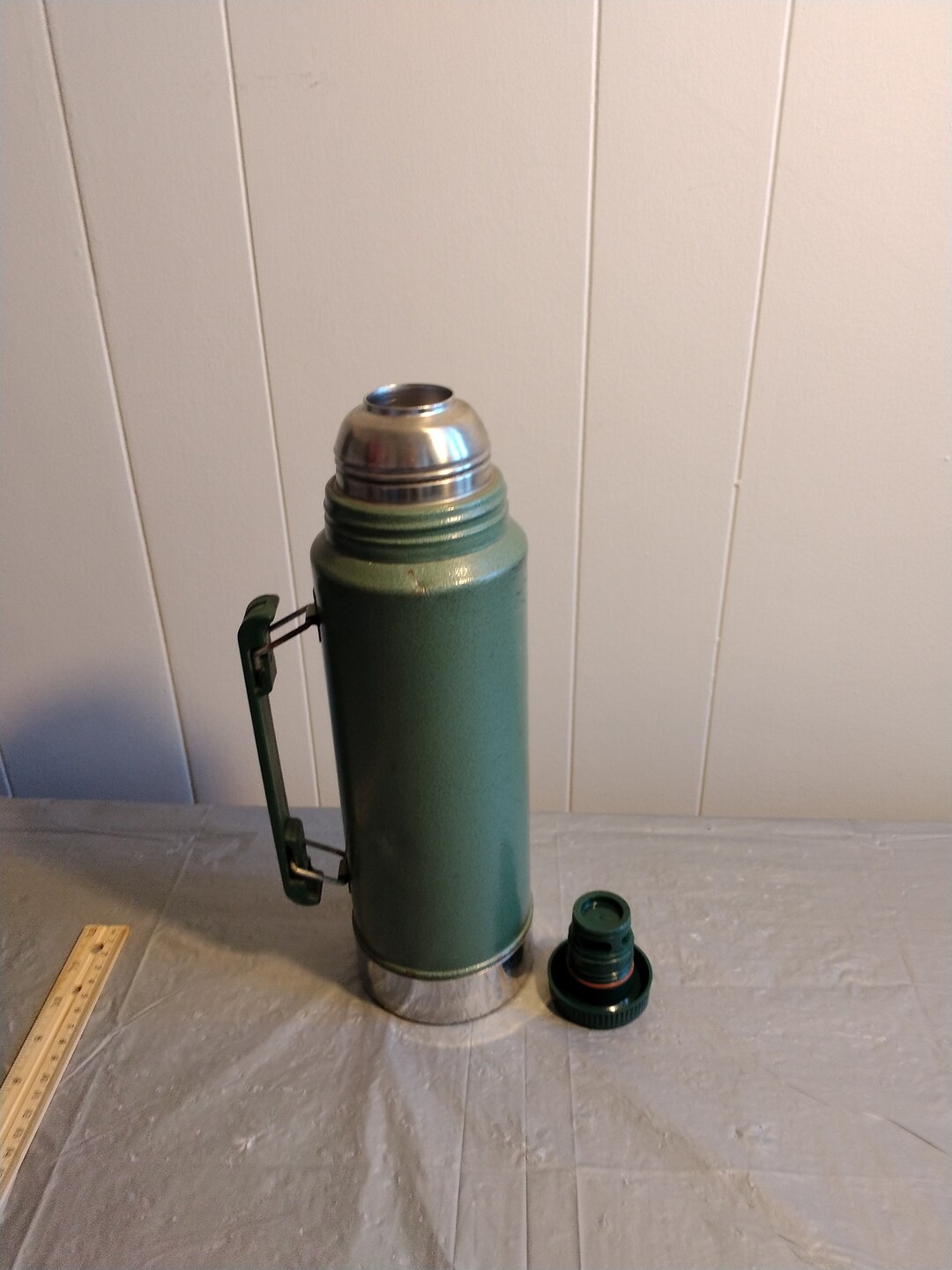 Vintage Aladdin Stanley Thermos, Green Enamel Thermos A944DH Etsy
