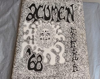 1968 Washington School West Orange School Acumen Art Poetry Book, Look & Read Description