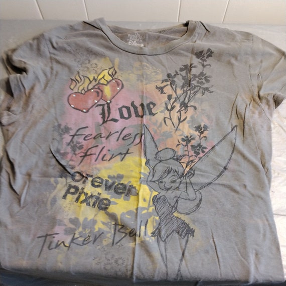 Vintage Disney Tinkerbell T Shirt, Tink, Fearley … - image 1