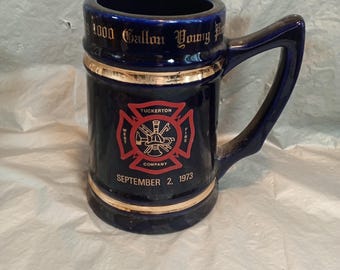1973 Vintage West Tuckerton Fire Department Stein Mug