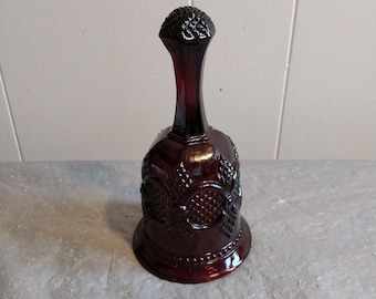 Vintage Ruby Red Avon Glass Cape Cod Bell