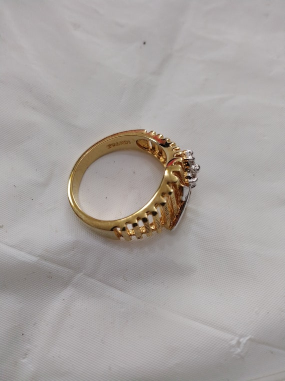 Anillo RSC 8 Anillo de flores Anillo de diamantes de imitacion Etsy Espana