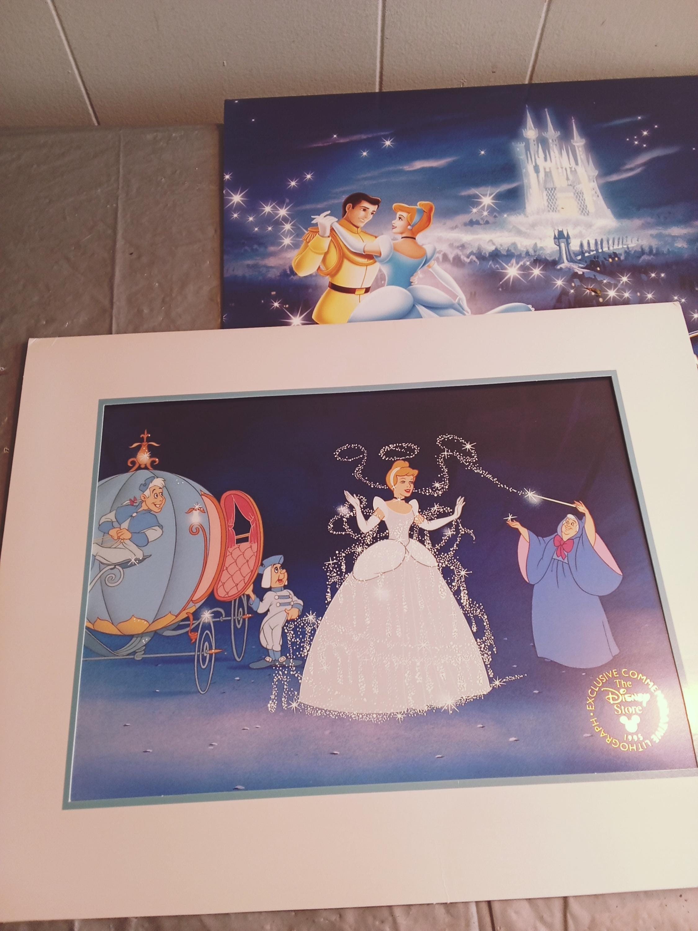 ディズニーシンデレラ版画リトグラフ5枚 - Etsy 日本