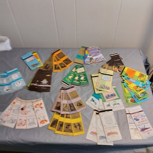 90pc Lot Vintage Matchbook Covers, Covers Only
