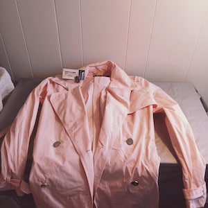 NOS Ralph Lauren Pink Raincoat Size 8, Read Description