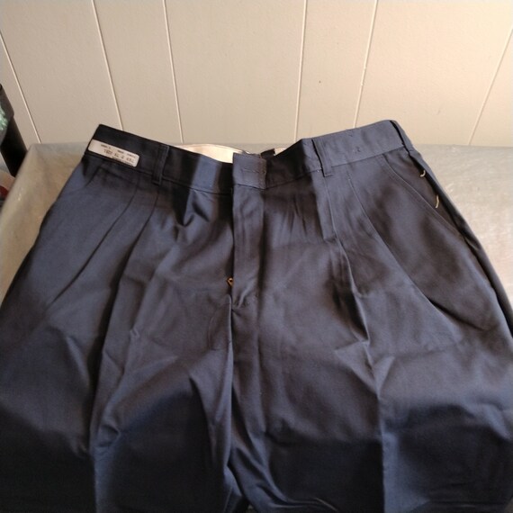 2 Vintage Wear Guard Navy Pleated Uniform Pants 4… - image 1