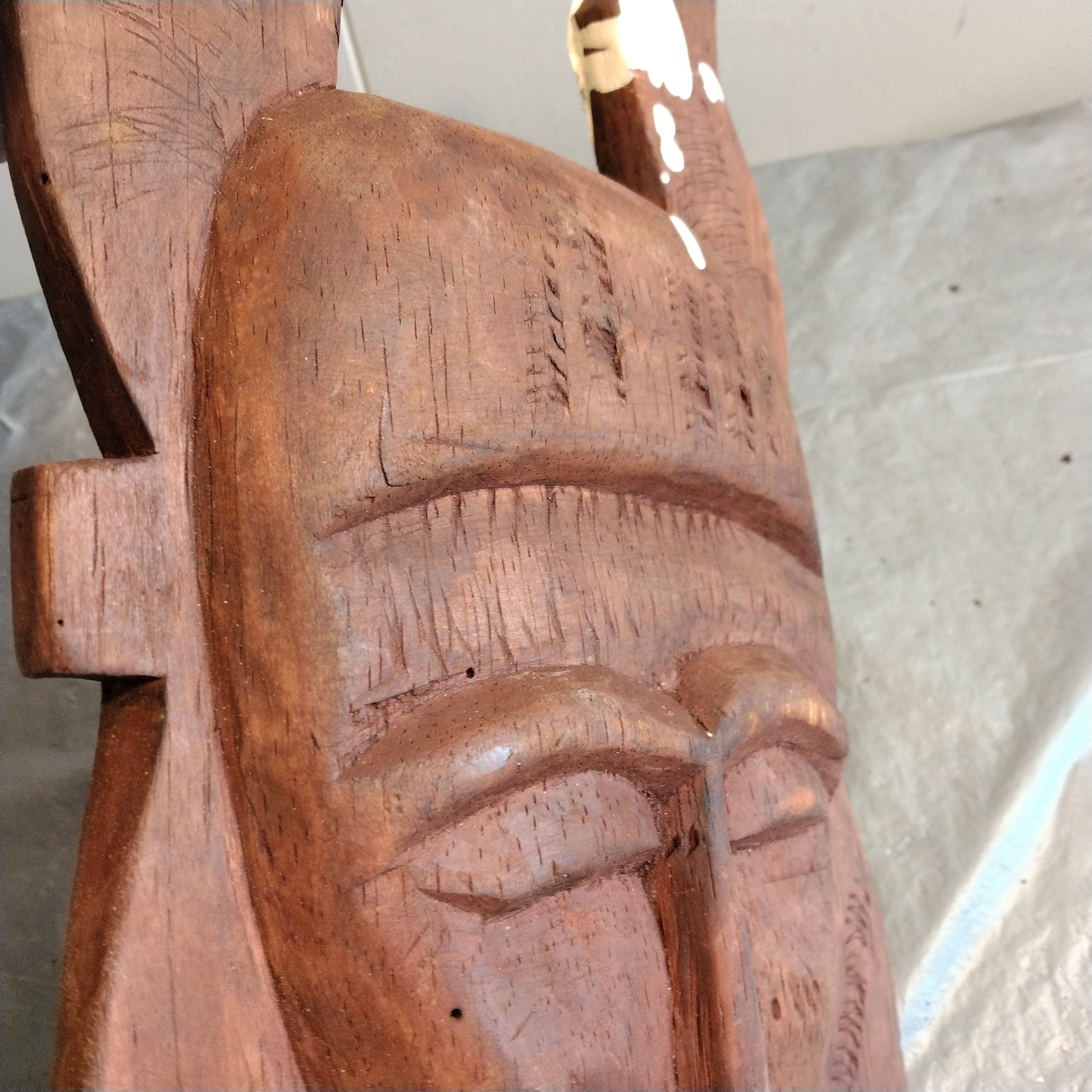 13インチ ヴィンテージ 木彫り 部族マスク - Etsy 日本