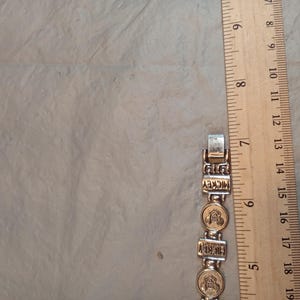 Silver Tone Mickey Mouse Bracelet Watch, Read Description image 7