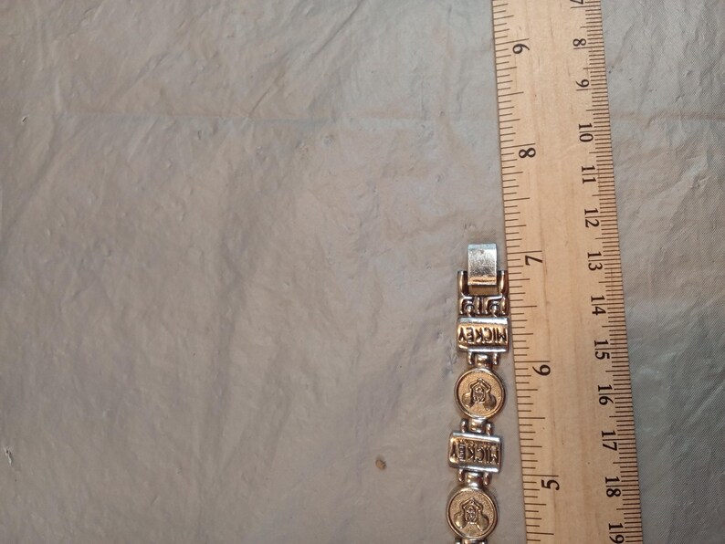 Silver Tone Mickey Mouse Bracelet Watch, Read Description image 7