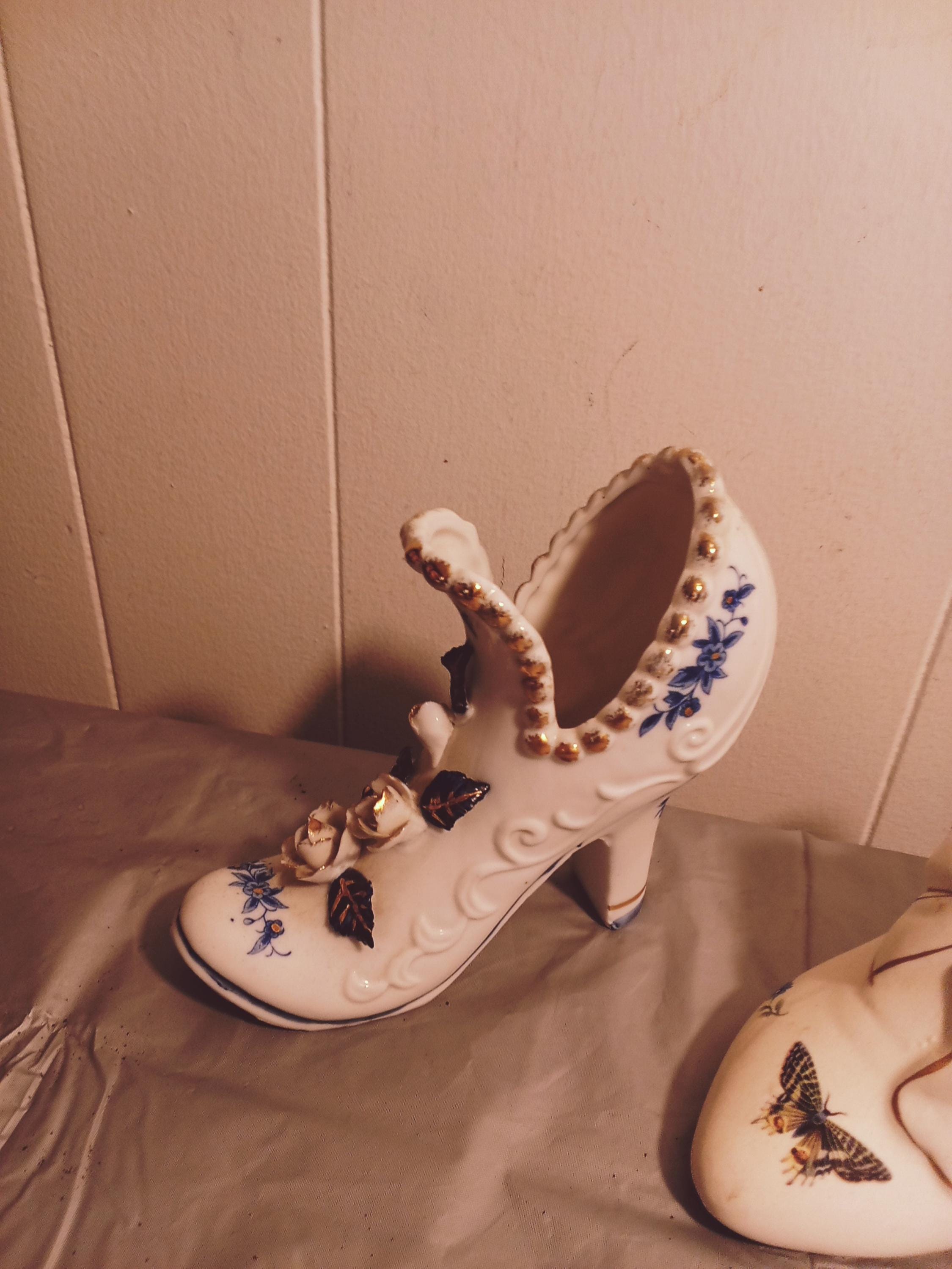 3 ヴィンテージ磁器製陶器靴、装飾靴 - Etsy 日本