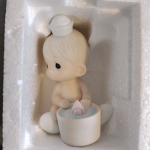 Vintage 1987 Enesco Precious Moments I Would Be Sunk Without You, 1980s Enesco Precious Moments 102970