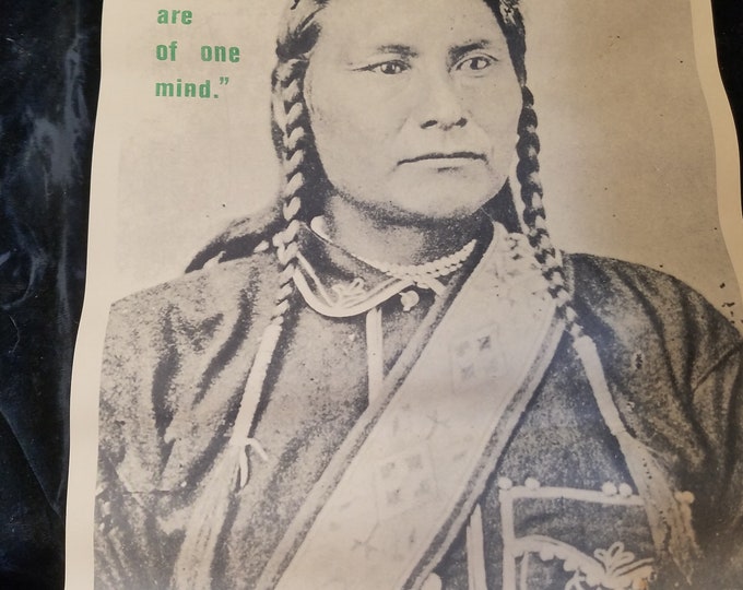 Vintage 1970's Akwesasne Notes Native American Mowhawk Heavy Paper