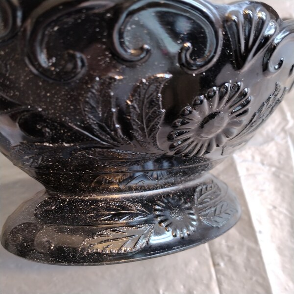 Black Milk Glass Etsy