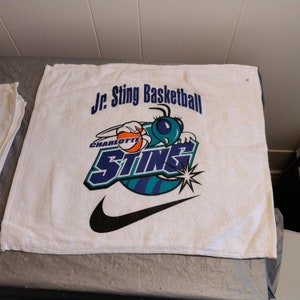 2 Jr Sting Charlotte Hornets Baseketball Hand Towels