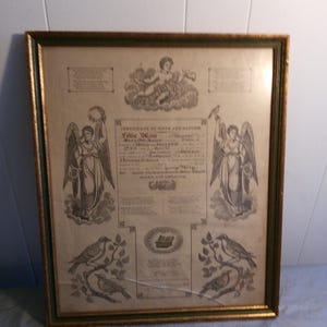 Antieke geboorteakte en doopakte 1875, beschrijving lezen, 19e-eeuwse geboorteakte