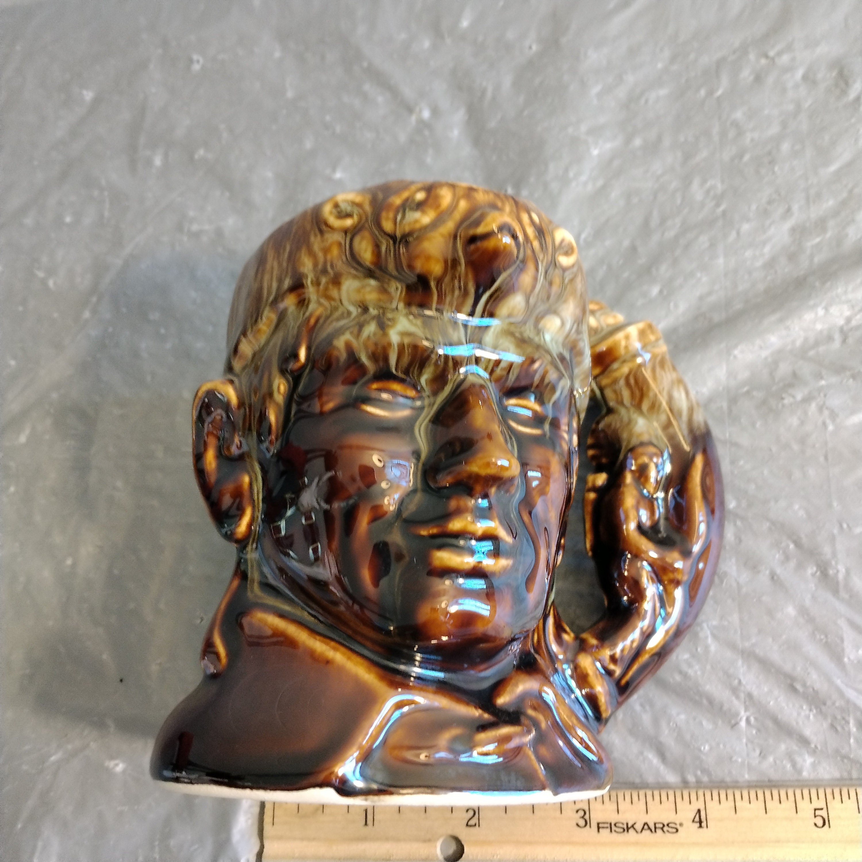 ヴィンテージ ロッキンガム ハーカー 1840 アメリカ アート 陶器 マグ