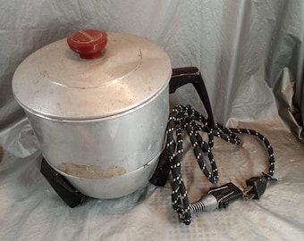 Máquina de palomitas de maíz Kenmore de aluminio antigua, lea la descripción.