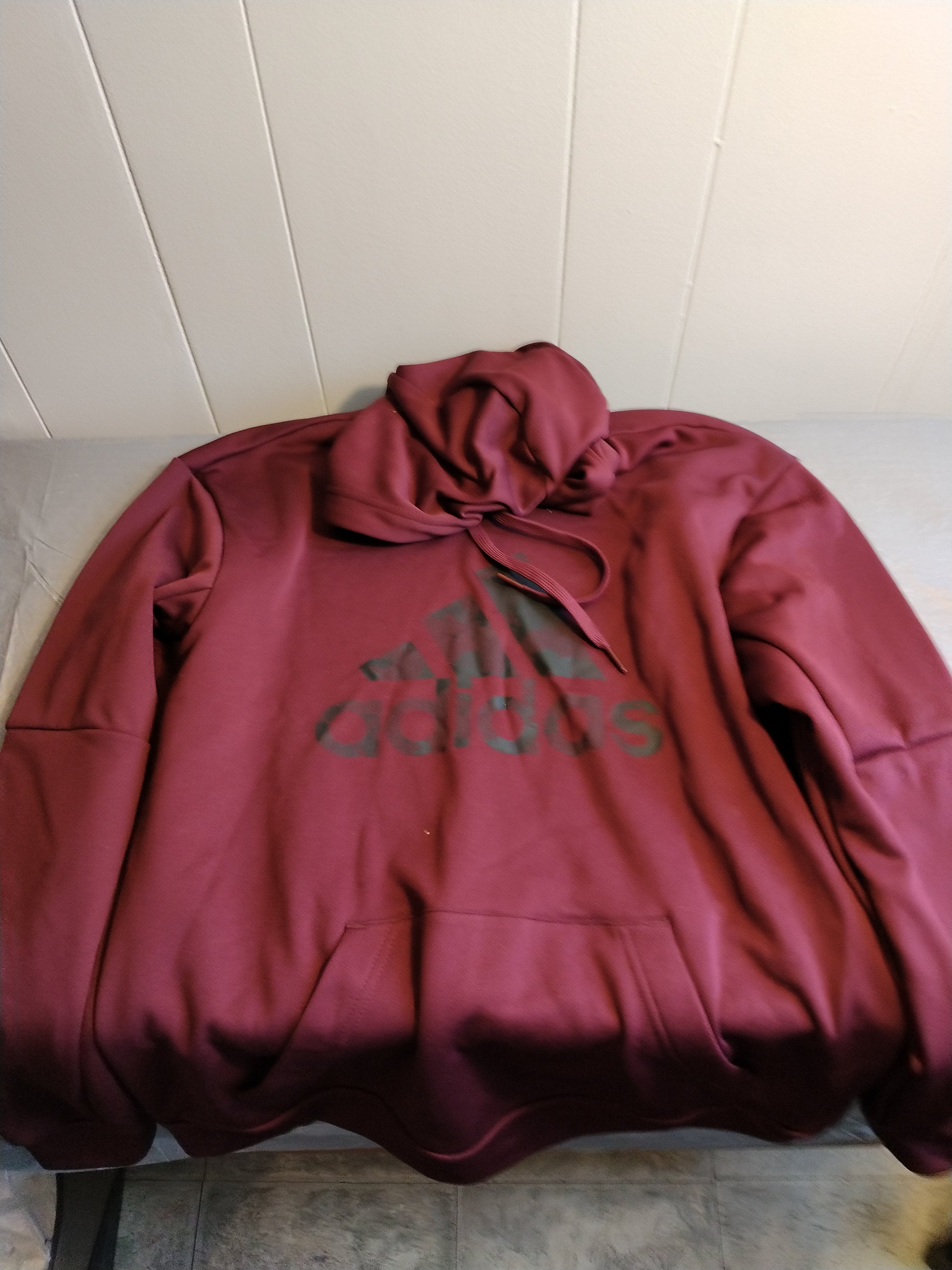 Mens maroon deals adidas hoodie
