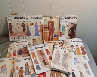 Muitos padrões de costura vintage e outros padrões de costura para crianças e adultos, padrões de costura em papel