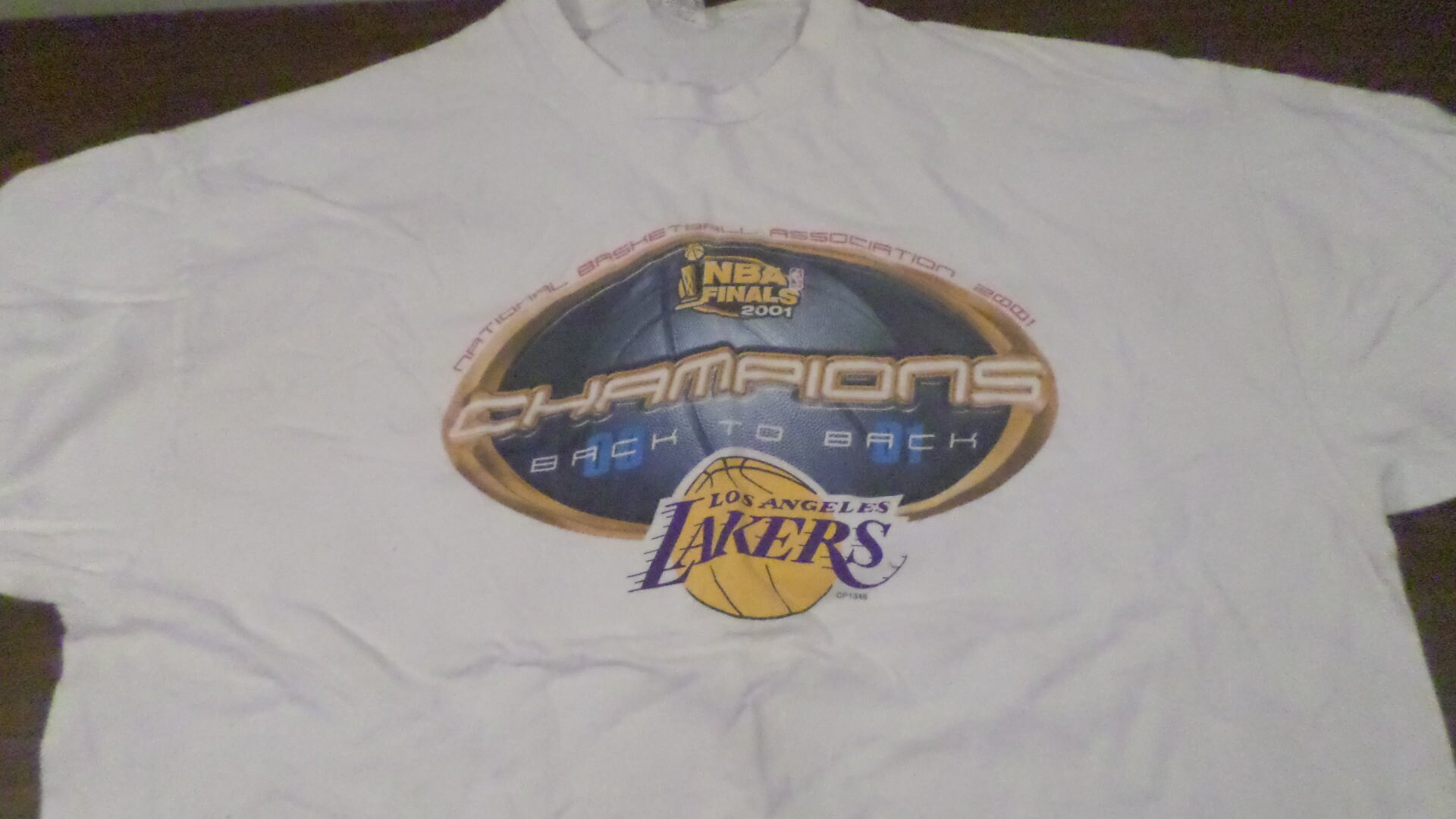 2001 NBA Finals LA Lakers T Shirt Los Angeles Lakers 2001 -  UK