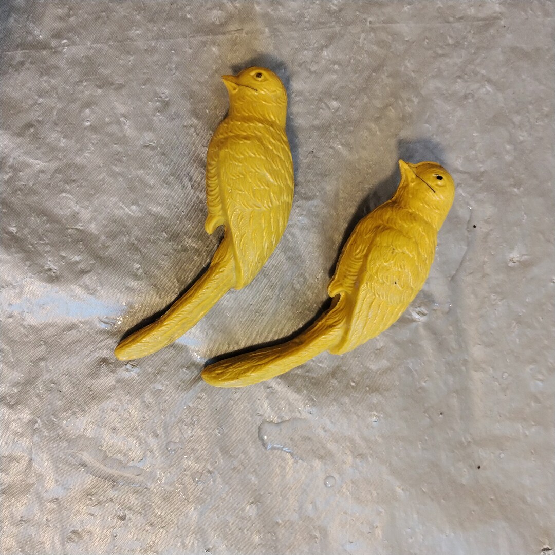 2 Vintage Celluloid Bird Rattles, Figural Rattle - Etsy