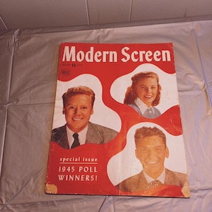 Jan 1946 Modern Screen Magazine, Special Issue Poll Winners