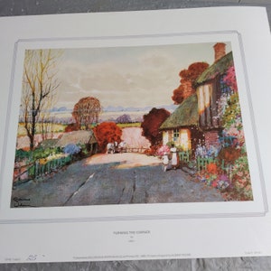 17x14&quot; Vintage Turning the Corner by Uden Art Print, Vintage Print