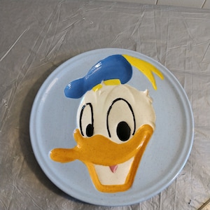 Vintage Donald Duck Plate, Walt Disney Plate