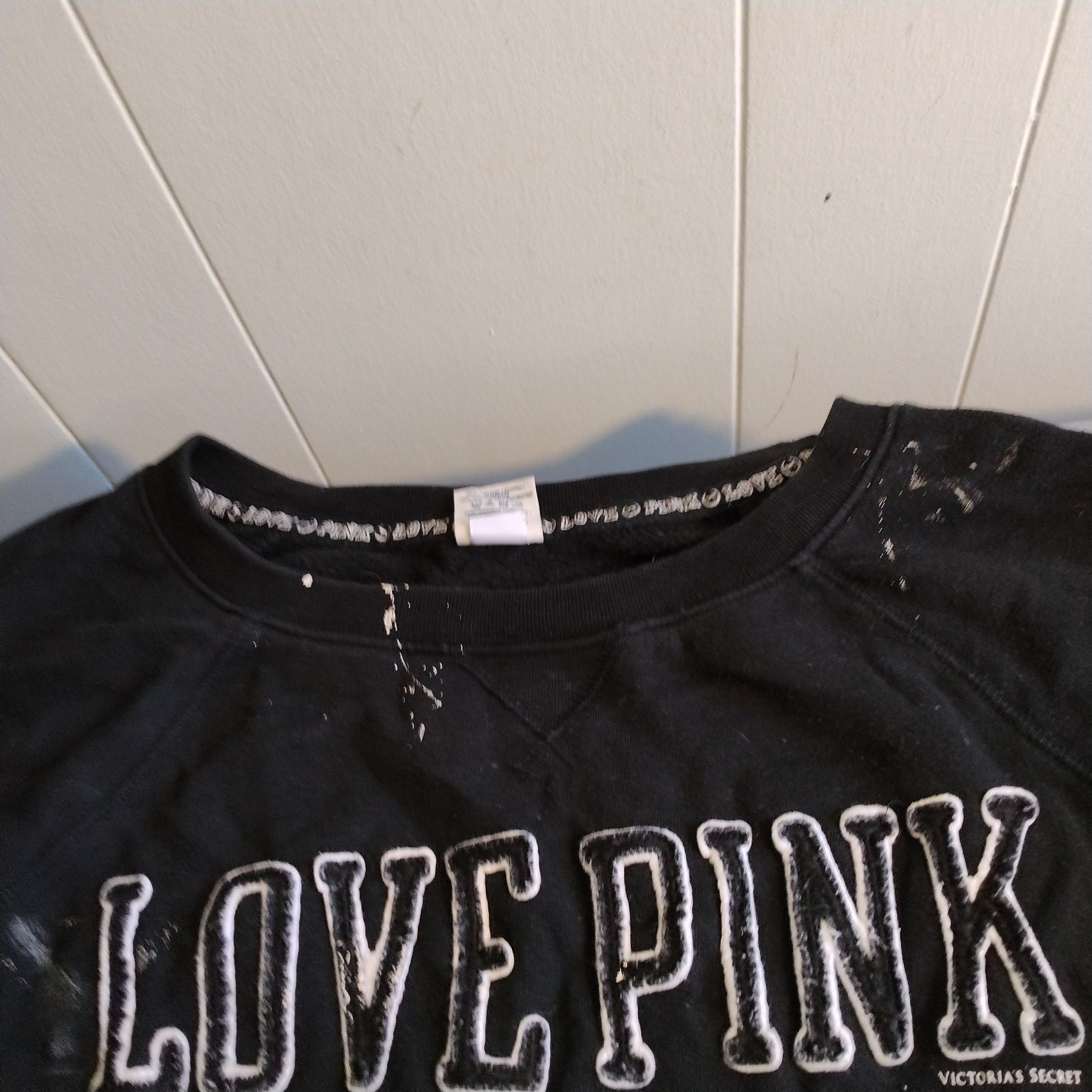 T-shirt Victoria's Secret Rose, Imprimé Animal Et Strass, Col Rond - Neuf Avec étiquette