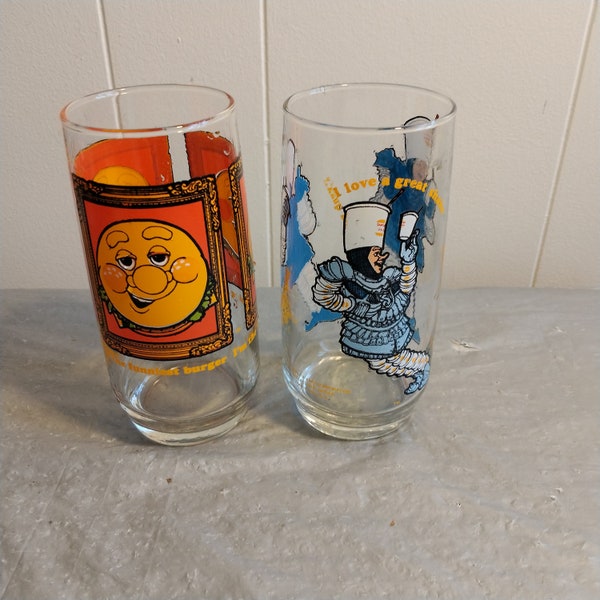 Vintage Burger King Glasses Etsy