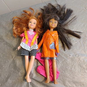 2 Vintage 9&quot; 2004 Mattel Action Figure Dolls, Teen Trends Dolls