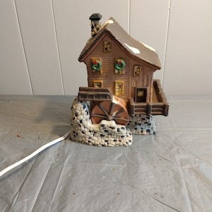 Gothic Church Light Up Christmas Village Church, Christmas Decor