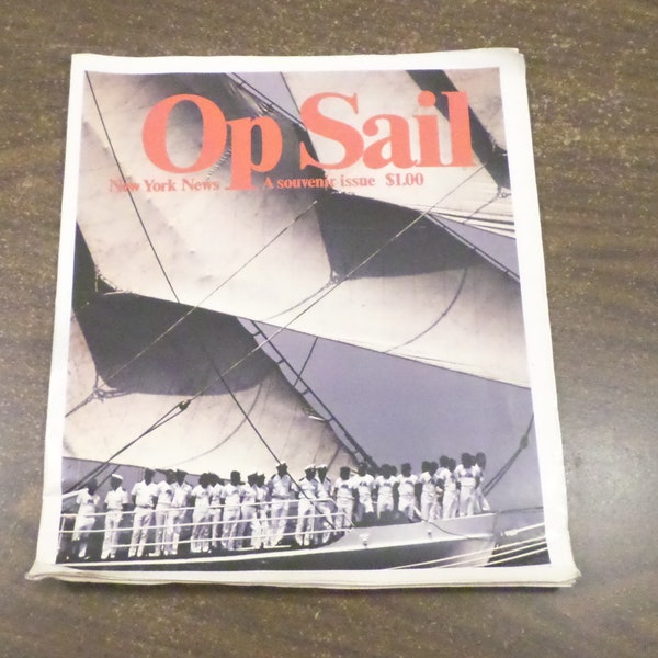 Op Sail New York News Souvenir Issue 1976 Bicentennial Tall Ships Celebration