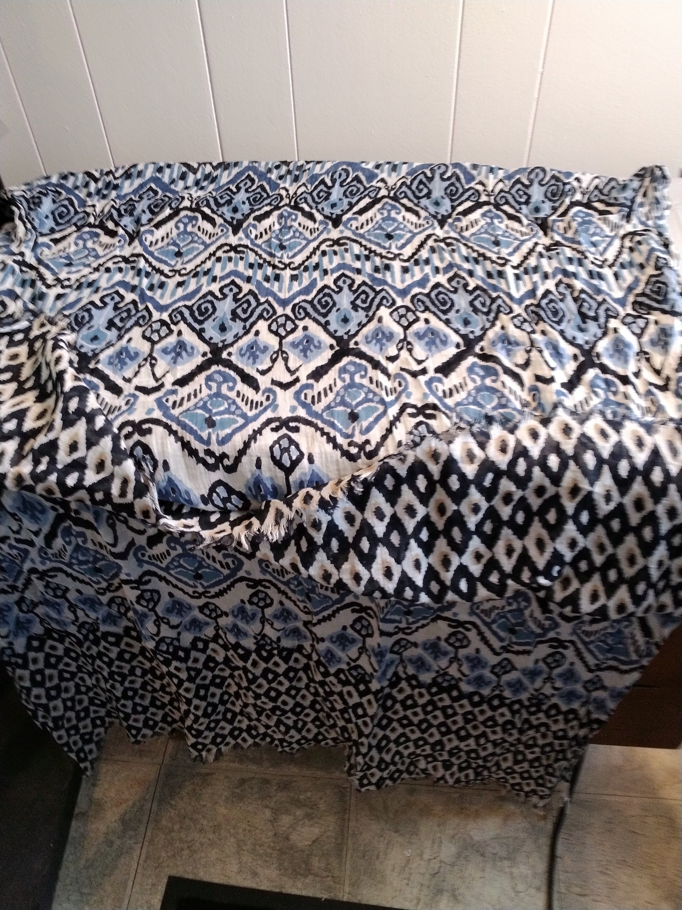 Spun Subtle Luxury Blue Wrap Scarf Etsy