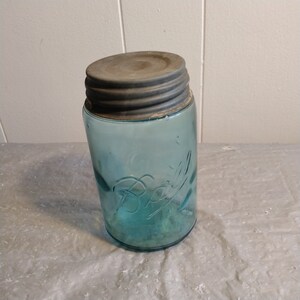 Vintage Blue Ball Mason Jar