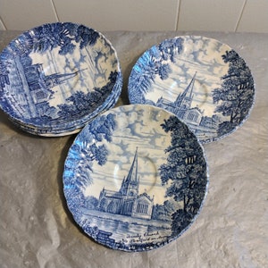 6 Vintage Royal Essex Shakespeares Teacup Saucers