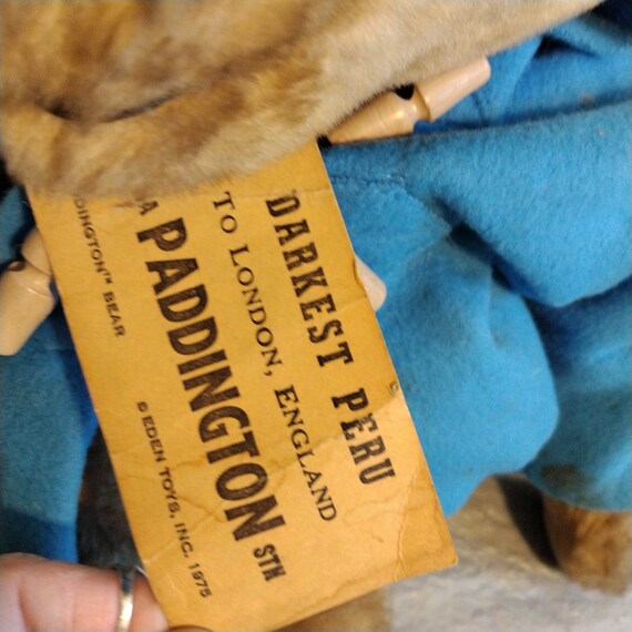 Paddington bear eden toys 1975 deals
