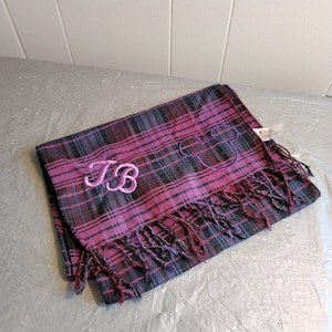 Vintage Disney Mickey Mouse Scarf 68x12&quot;, Plaid Scarf