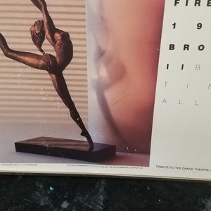 1987 Signed Framed Print Tina Allen Sculptor Firebird 1987 Bronze Tribute To The Dance Theater Of Harlem 22&quot; X 24&quot;