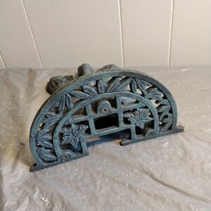 Cast Iron Smiling Sun Man Wall Shelf, Decorative Shelf, Figurial Shelf image 3