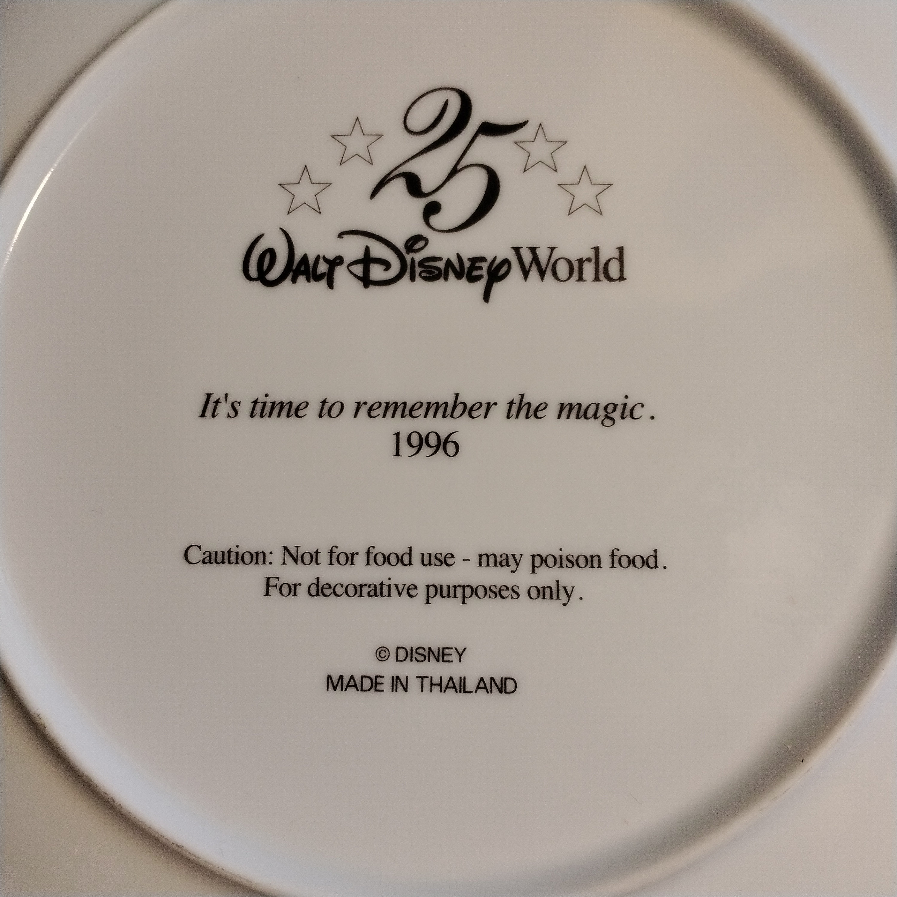 アンティーク　30年前　Walt Disney World プレート　2枚セット アンティーク30年前Walt Disney World プレート2枚セット