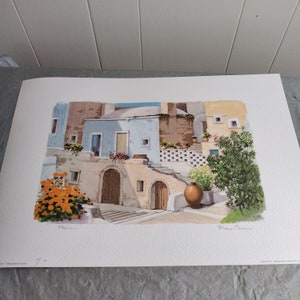 19.75x13.75&quot; Vintage Pittore Remo Corsini No 7 Art Print, Vintage Print
