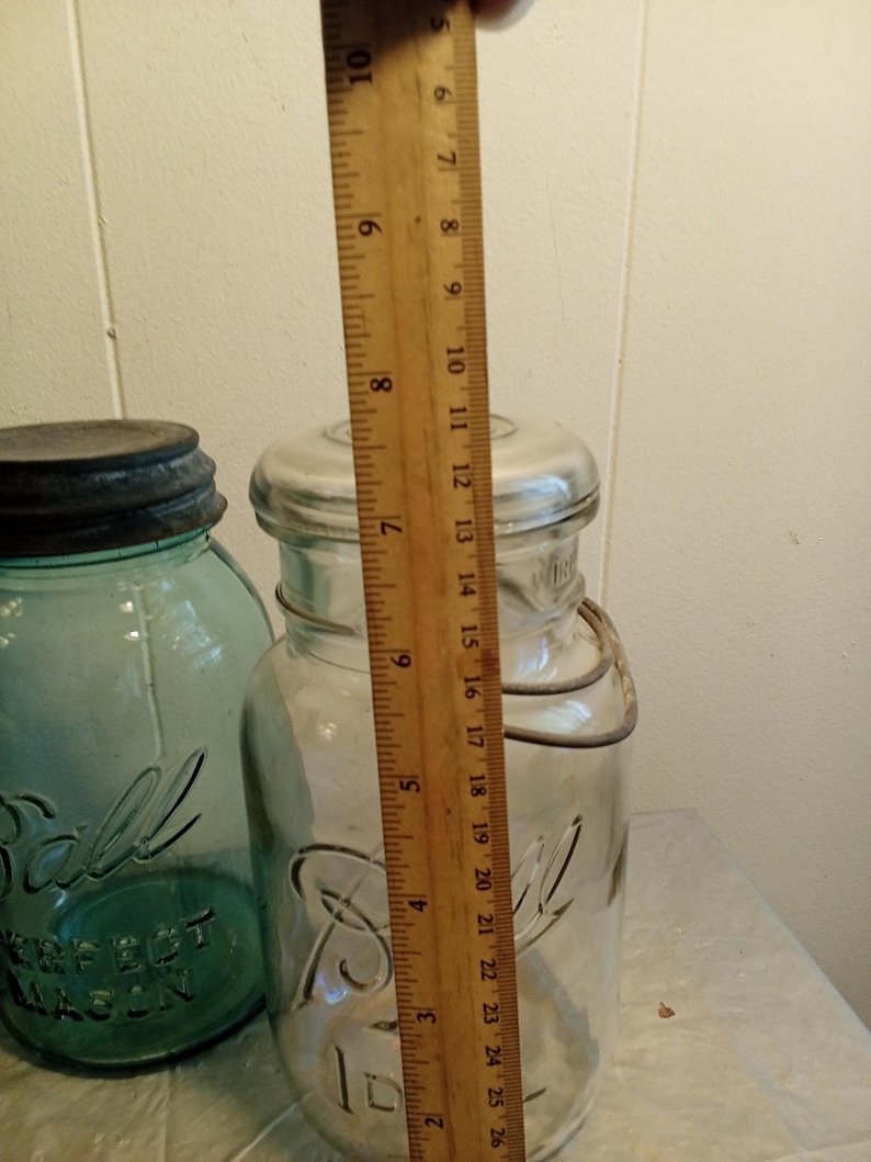 3 Vintage Ball Mason Jars, Blue Mason Jar, Ideal, Perfect Mason - Etsy