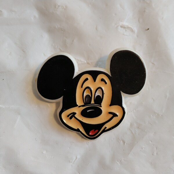 Vintage Monogram Products Disney Plastic Mickey Mouse Pin