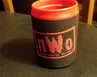 1999 WCW NWO New World Order Beer Soda Koozie Coozie Holder