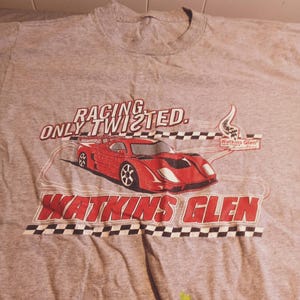 Vintage Nascar Racing Only twisted Watkins Glen NJ Racing T Shirt