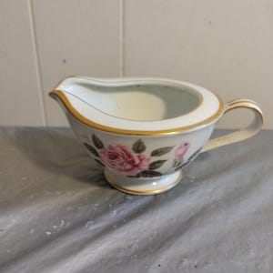 Noritake China Japan Rose Pattern Creamer 5234, Vintage Noritake