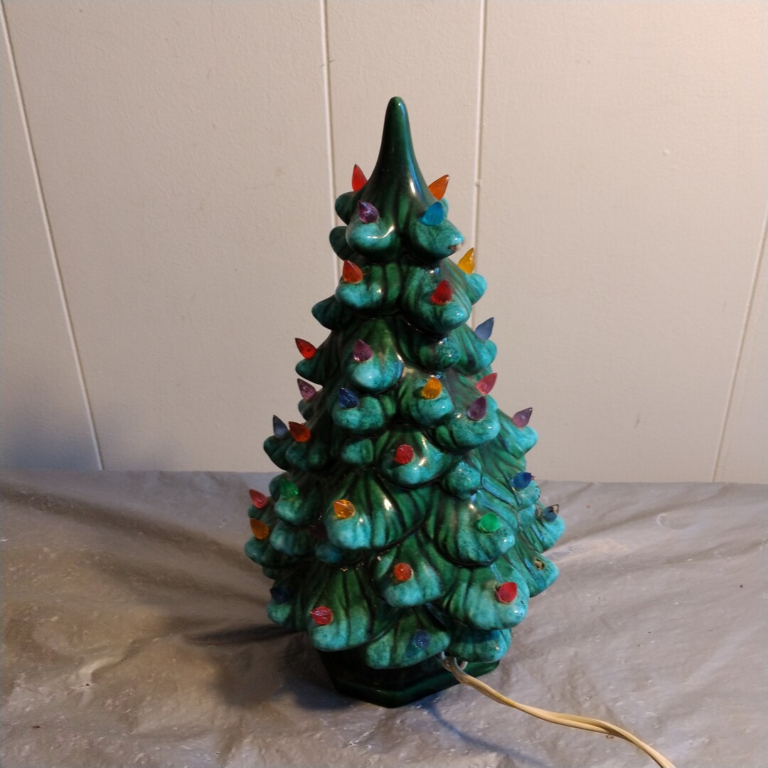 1960s Vintage Ceramic Light up Christmas Tree Etsy