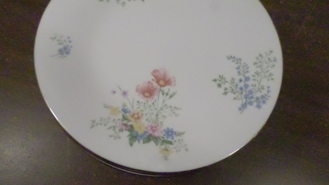 9 Vintage Liling Fine China Yung Shen 7 1/2 Plates Etsy Australia
