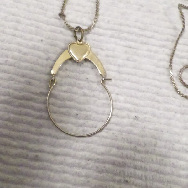 Charm Holder Necklace Etsy